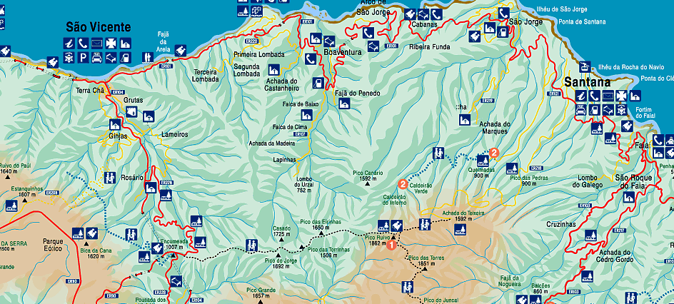 madeira tourism map